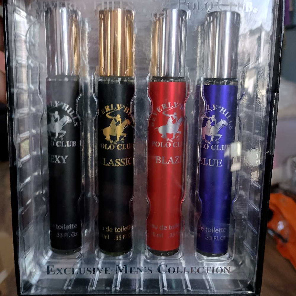 [Beverly Hills Polo Club] 4-Piece Men's Fragrance Set